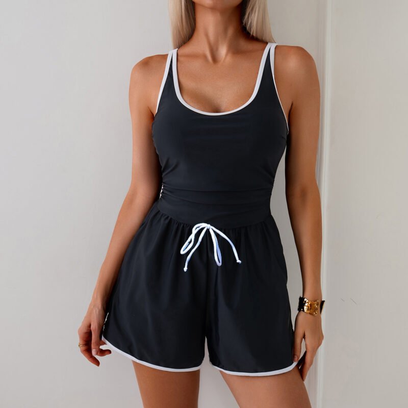 Ruched Sleeveless Swimsuit
