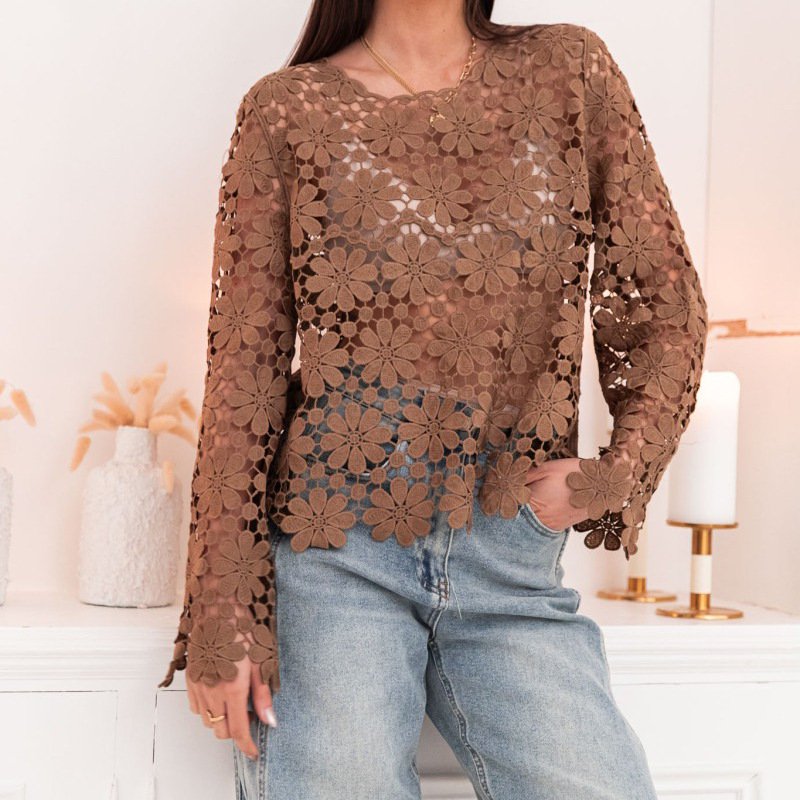 O1CN01XTwMqK27KNjbk91Az_2886237778-0-cib.jpg Floral Crochet Sweater Dress