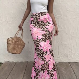 Leopard Print Pencil Skirt