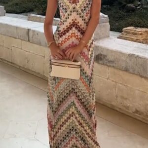 O1CN01XYADU31c2HwAo8K8u_2208129443542-0-cib.jpg Chevron Halter Maxi Dress