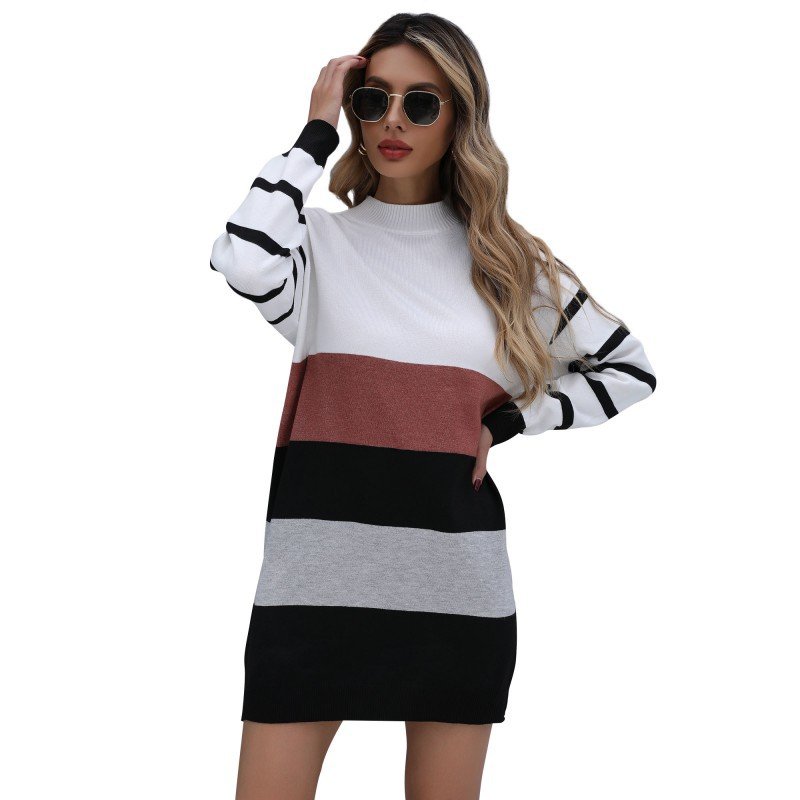Color Block Sweater Dress