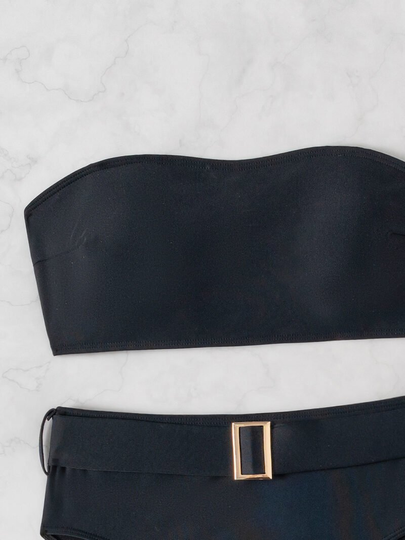 Strapless High Waist Bikini
