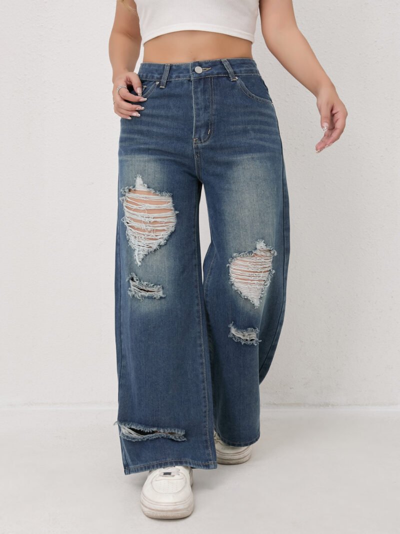 High Waist Wide Leg Jeans