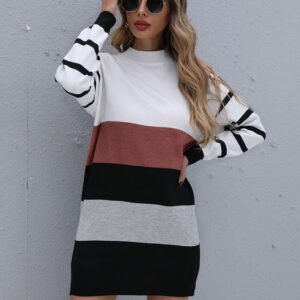 Color Block Sweater Dress