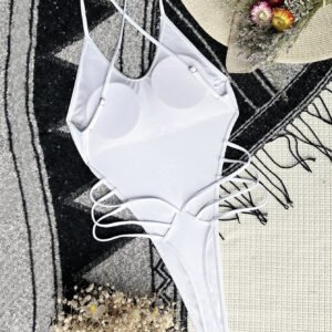 Backless One Piece Swimsuit