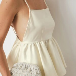 Backless Ruched Cami Top