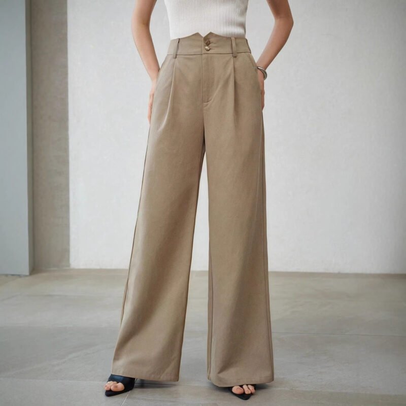 High Rise Straight Pants