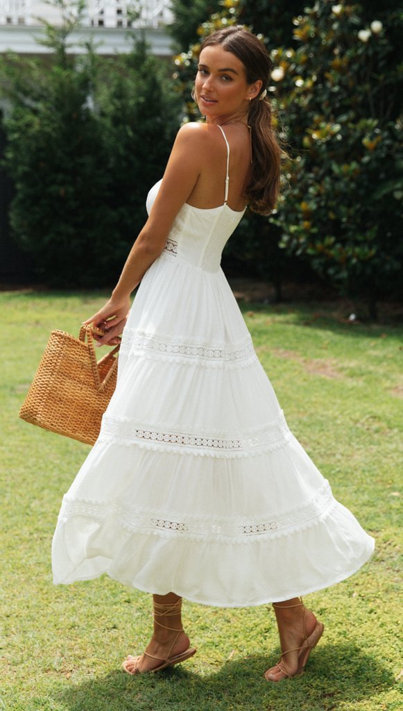 Lace Trim Cami Dress