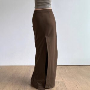 High Waist Slit Maxi Skirt