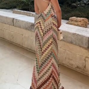 O1CN01ar1Zp61c2Hw4uGzzh_2208129443542-0-cib.jpg Chevron Halter Maxi Dress