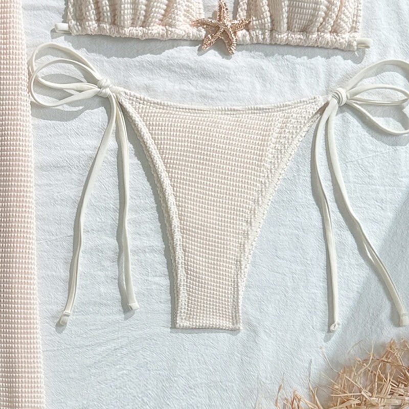 Halter Mesh Swim Skirt Set
