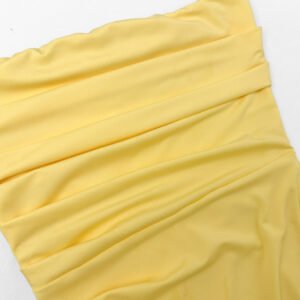Asymmetric Strapless Maxi Dress