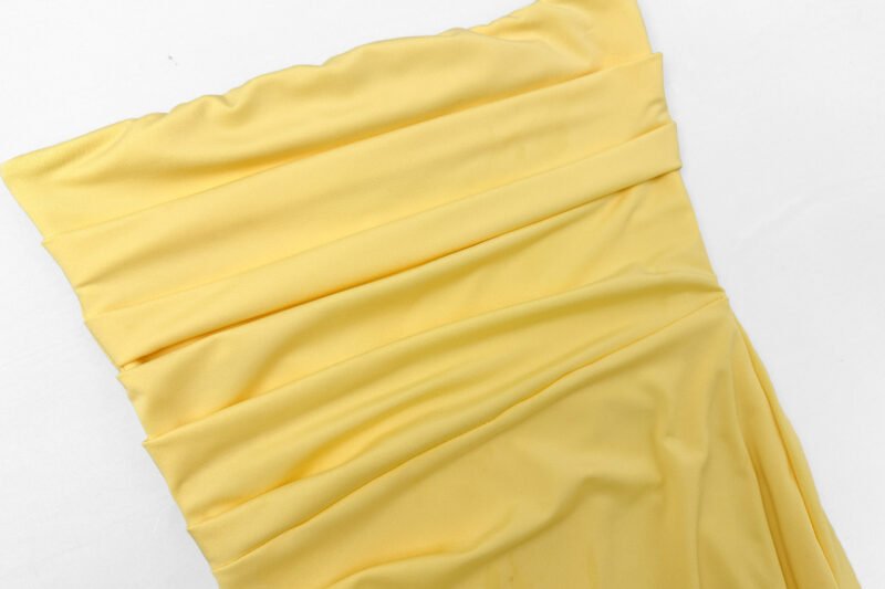 Asymmetric Strapless Maxi Dress