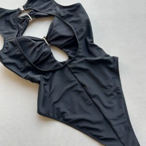 Ruched Backless Swimsuit