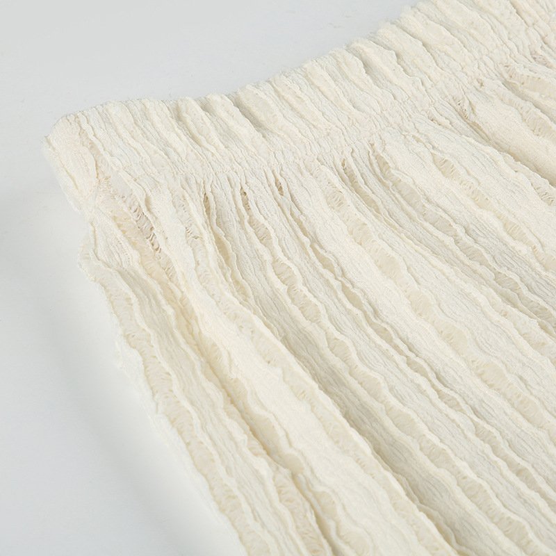 Textured Straight Leg Trousers