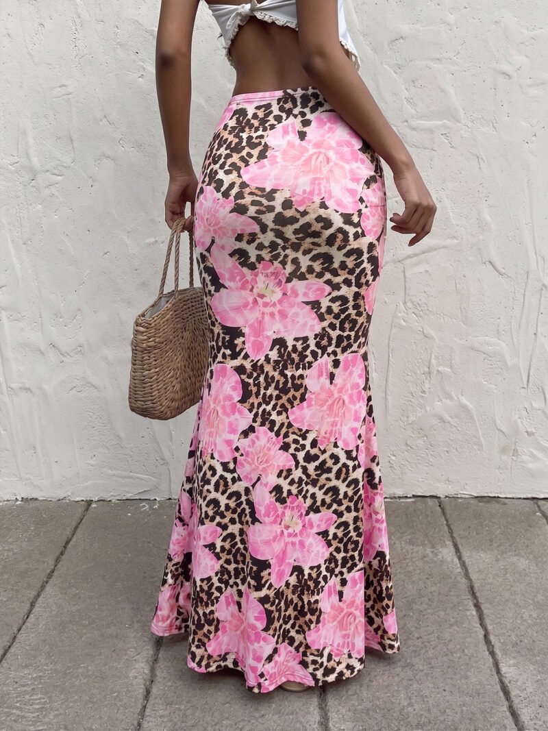 Leopard Print Pencil Skirt