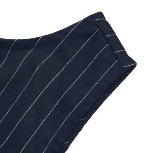 Striped Sleeveless A-Line Dress