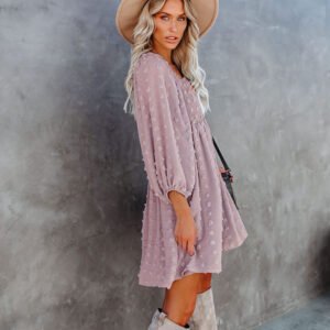 Smocked Ruffle A-Line Dress