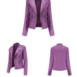 Slim Faux Leather Jacket