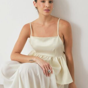 Backless Ruched Cami Top