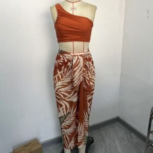 Asymmetric Ruched Bikini Set