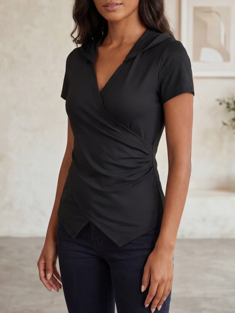 Ruched Slim T-Shirt Top