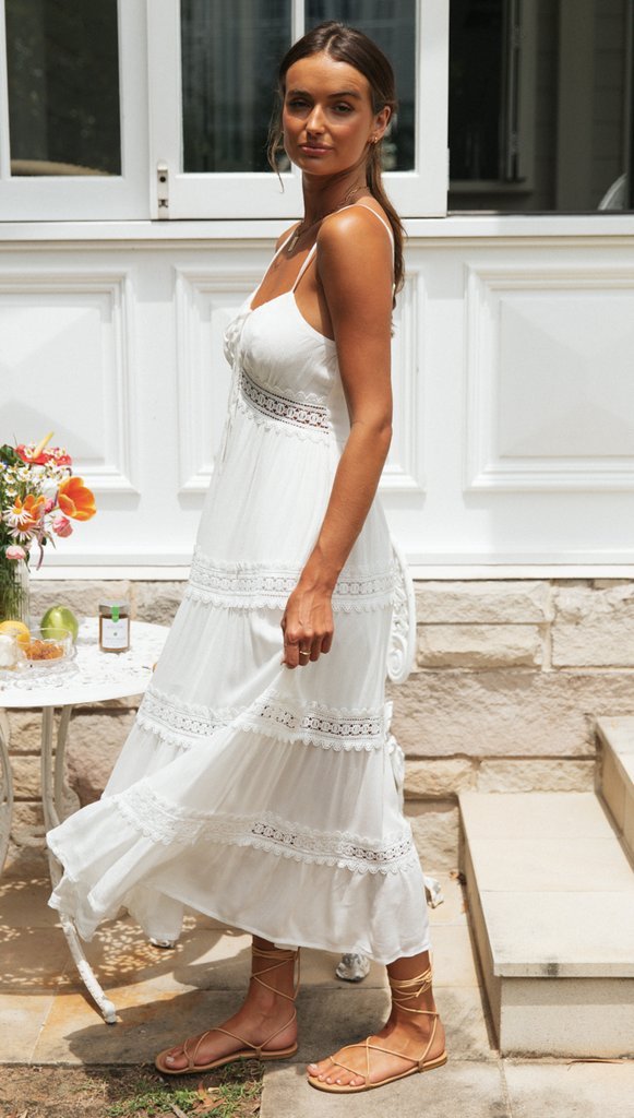 Lace Trim Cami Dress
