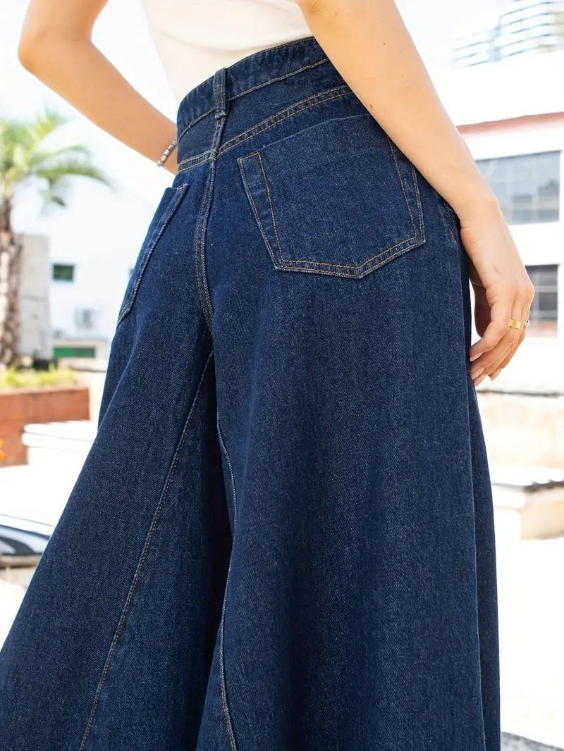 High Rise Wide Leg Jeans