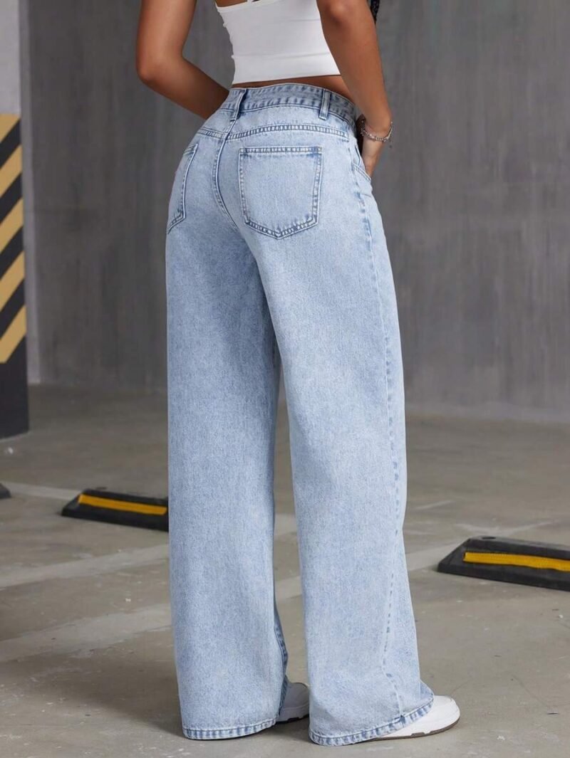 Ripped Wide Leg Jeans