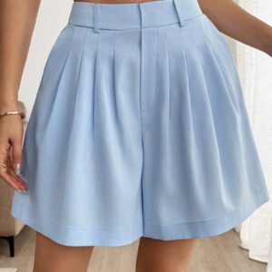 High Waist Pleated Shorts