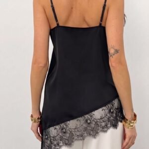 Asymmetric Lace Camisole Top