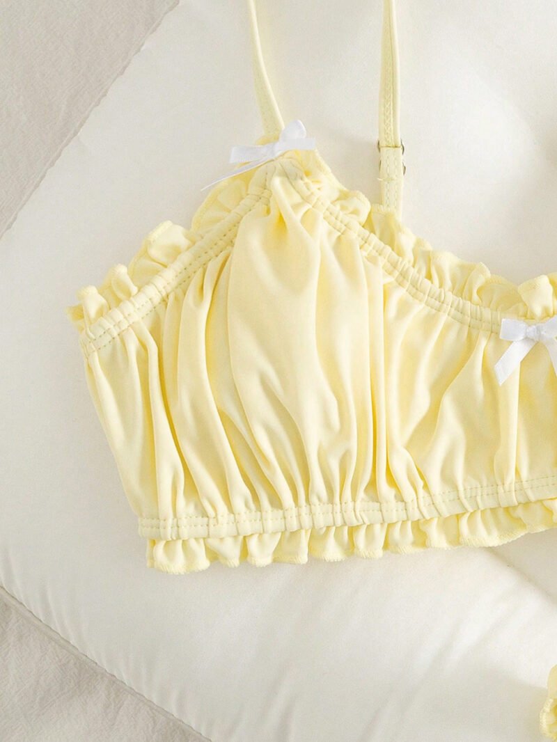 Ruched Bow Bikini Set