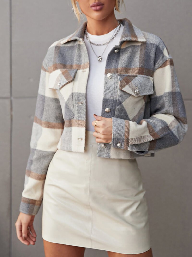 Check Shacket Jacket