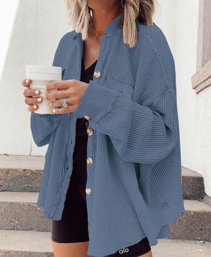 Polo Collar Long Jacket