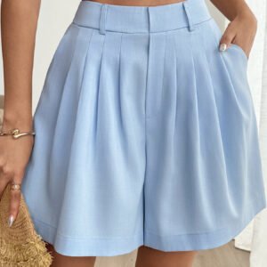 High Waist Pleated Shorts