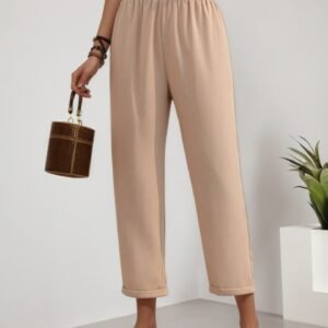 High Waist Straight-Leg Pants