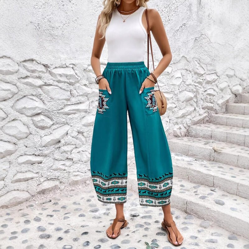 High Rise Wide Leg Trousers