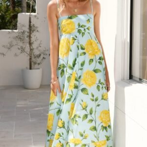 Floral Smocked Maxi Dress