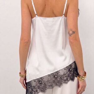 Asymmetric Lace Camisole Top