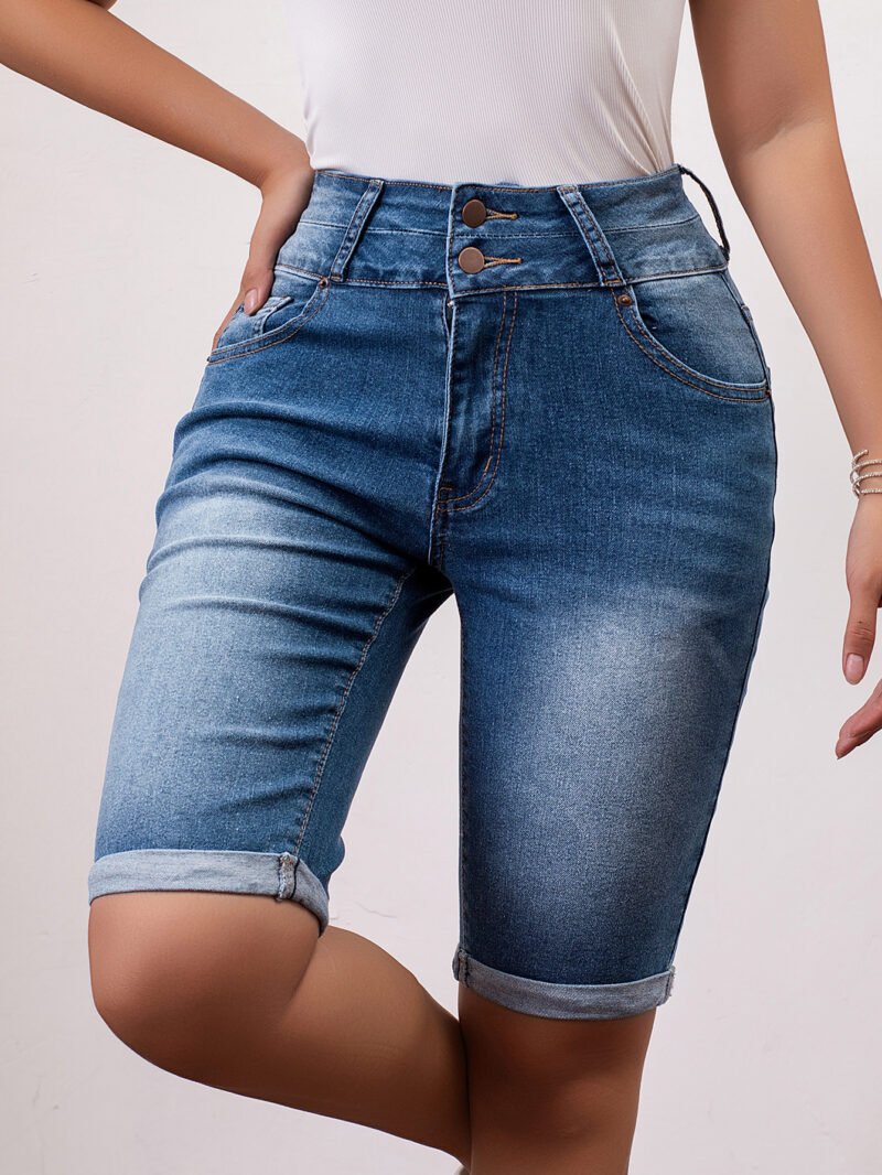 High Waist Denim Shorts