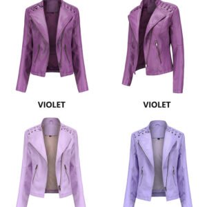 Slim Faux Leather Jacket