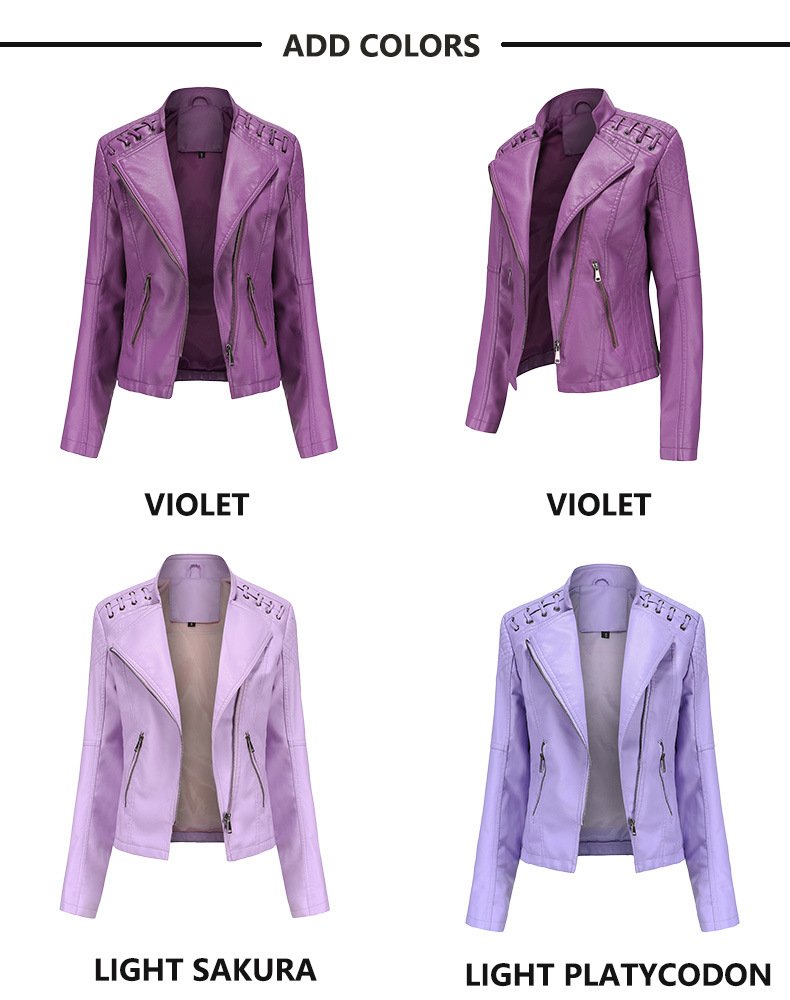 Slim Faux Leather Jacket