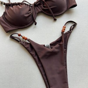 O1CN01hReoch1ykBUy5yNjc_2217704606616-0-cib.jpg Ruched Tie Strap Bikini