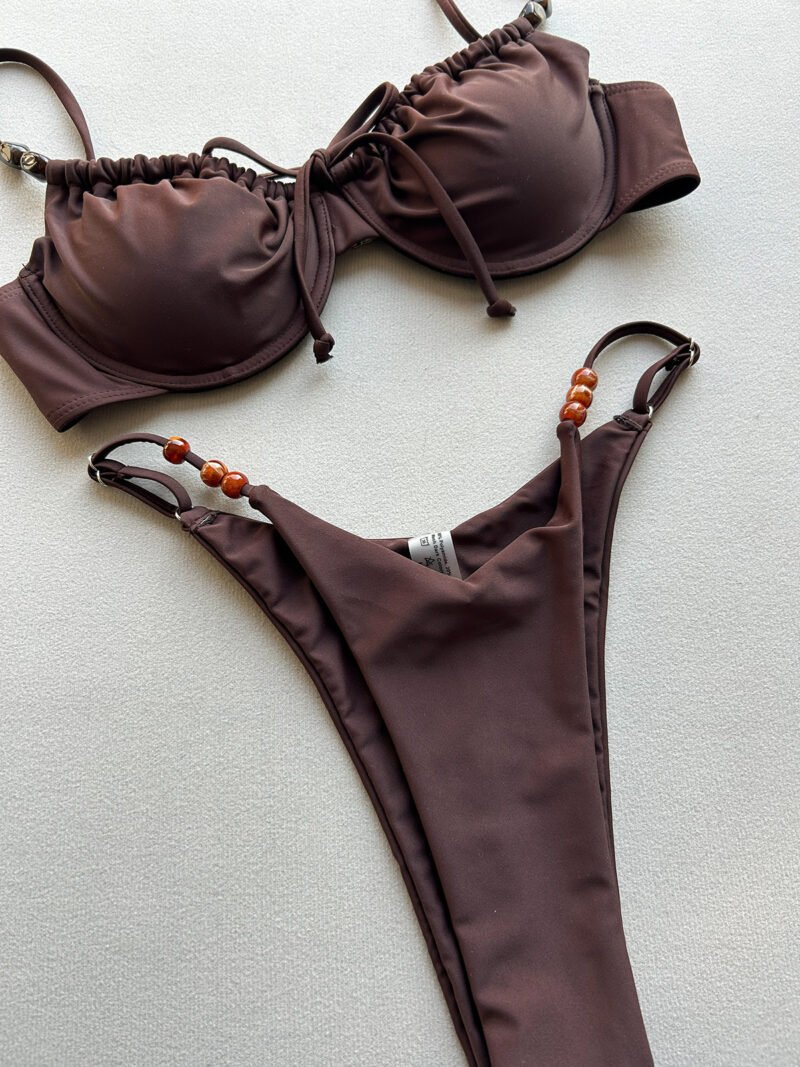 O1CN01hReoch1ykBUy5yNjc_2217704606616-0-cib.jpg Ruched Tie Strap Bikini