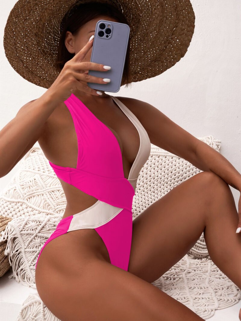 Printed Ruched One-Piece Swimsuit