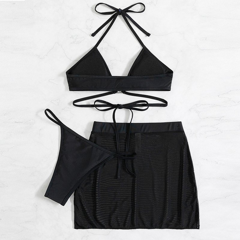 Halter Tulle Swim Set