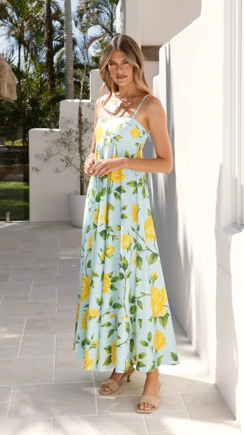Floral Smocked Maxi Dress