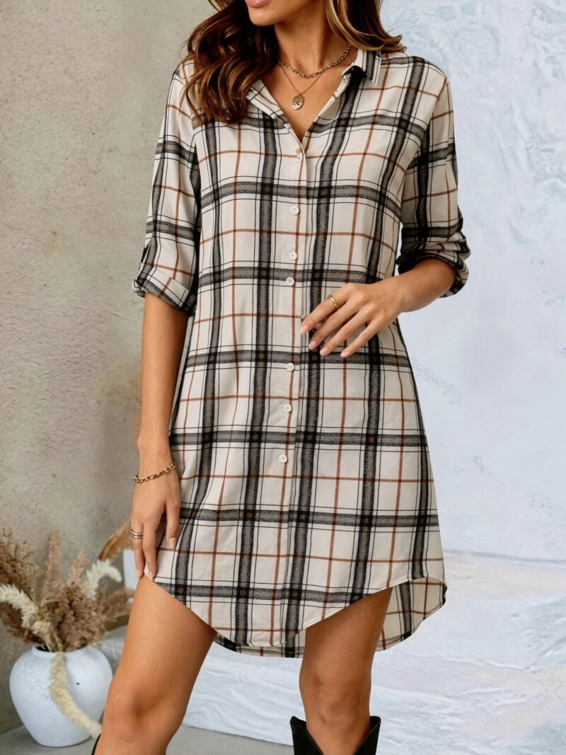 Plaid Shirt Dress