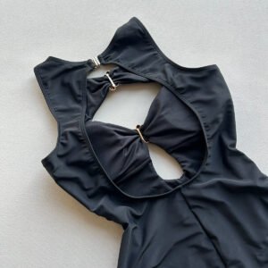 Ruched Backless Swimsuit