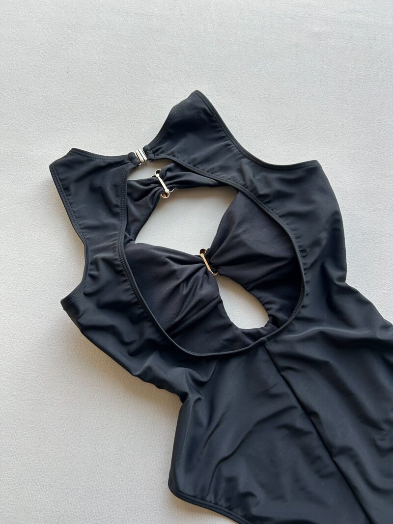 Ruched Backless Swimsuit